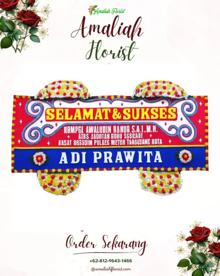 Papan Bunga Ucapan Selamat Solor